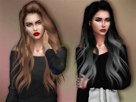 Sims 4 Hairs The Sims Resource Skysims 262 Hair Retextured Hair