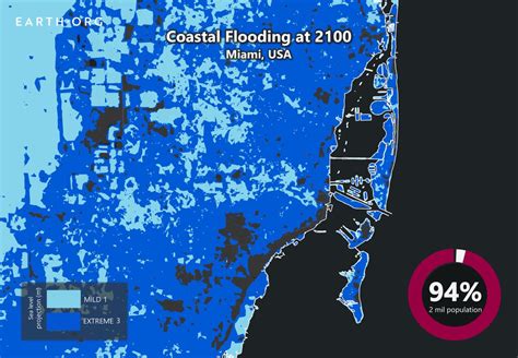 Sea Level Rise Projection Map Miami Earthorg Past Present Future