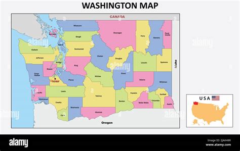 Washington Map State And District Map Of Washington Political Map Of