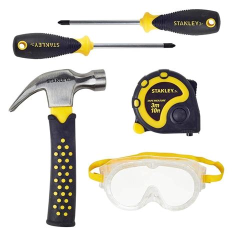 Stanley Jr. 5-Piece Kids Tool Set with Real Tools for Kids ...