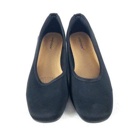 Comfortview Womens Wide Width The Lyra Flat Shoes Ebay