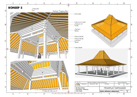 Setiap provinsi di indonesia memiliki rumah adatnya sendiri yang tak hanya menjadi kebanggaan tersendiri. Joglo Kepuhan Limolasan 12x12 M2 | Rumah, Bangunan