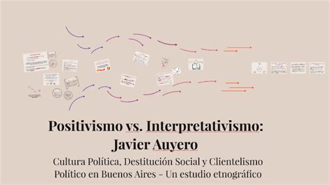 Positivimo Vs Interpretativismo Javier Auyero By Milagros Fd