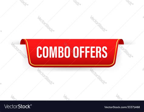 Combo Offers Banner Design On White Background Vector Image
