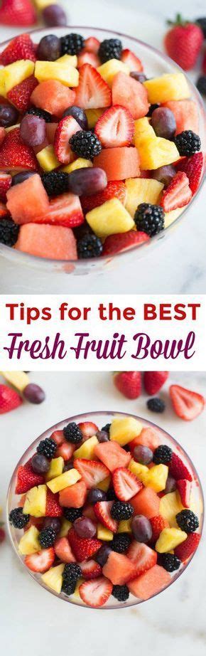 Fresh Fruit Bowl Recipe With Images Fresh Fruit Bowl Fresh Fruit