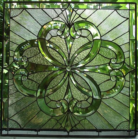 Magnificent Clear Beveled Stained Window Glass Panel 60 Also Available Insulated And Pre
