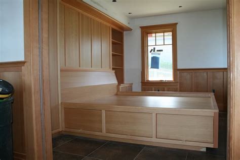 Overhead cabinets provide storage for school. Custom bedroom base with drawers/shelves | Drawer shelves ...
