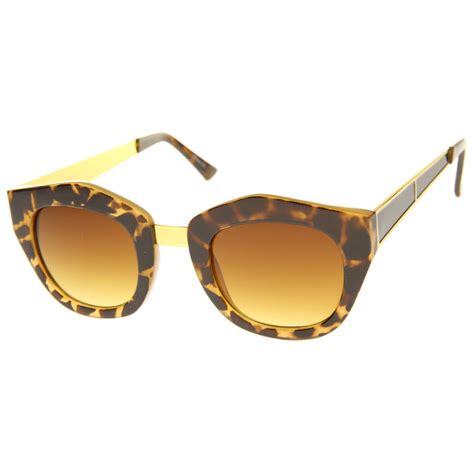 women s bold geometric square lens sunglasses zerouv