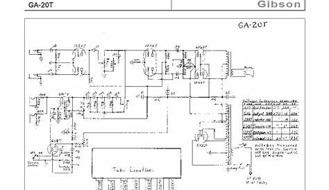 GIBSON GA-20T 1 SCH Service Manual download, schematics, eeprom, repair
