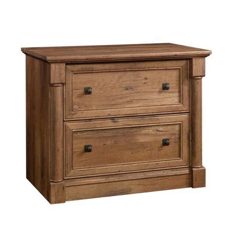 With drawers that fully extend. SAUDER Palladia Collection Vintage Oak 2-Drawer Lateral ...