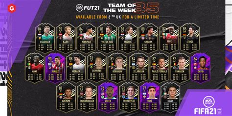Fifa 21 Totw 35 Live Full Squad Released Silver Stars Team Of The
