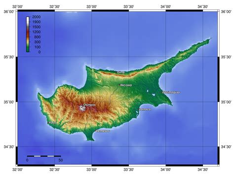 Zypern Geografie Lage Der Insel Zypern Im östlichen Mittelmeer