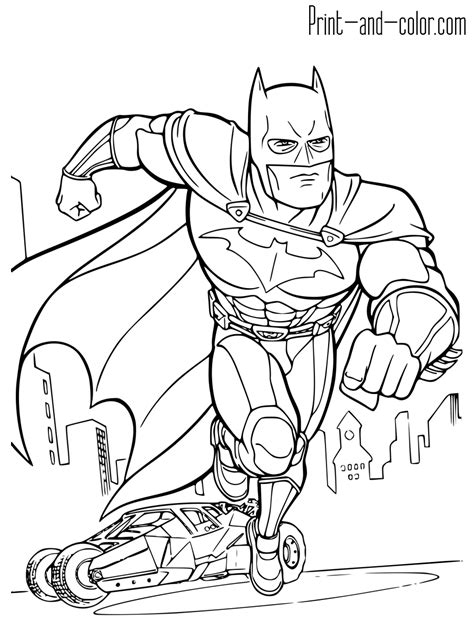 114 batman pictures to print and color. Batman coloring pages | Print and Color.com