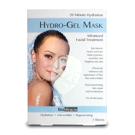 Bio Miracle Hydro Gel Face Mask 3 Count Beauty