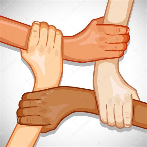 Hands For Unity Stock Vector Image By ©vectomart 6401481