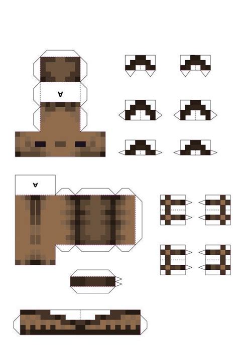 Papercraft Axolotl Brown Manualidades De Minecraft Modelos De