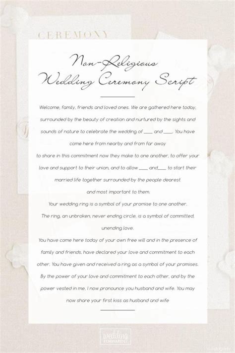 Wedding Ceremony Script For Each Wedding Type List For Wedding Ceremony Traditions