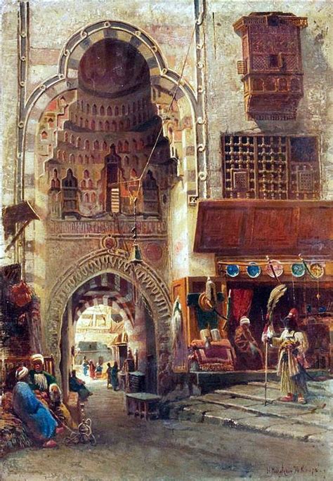 A North African Bazar In 1700s Or 1800s Artist Not Known Arabian