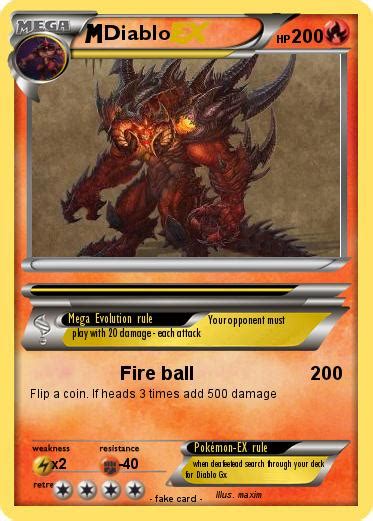 Pokémon Diablo 353 353 Fire Ball My Pokemon Card
