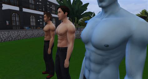 Mod The Sims Bigger Chestab Muscles For Males