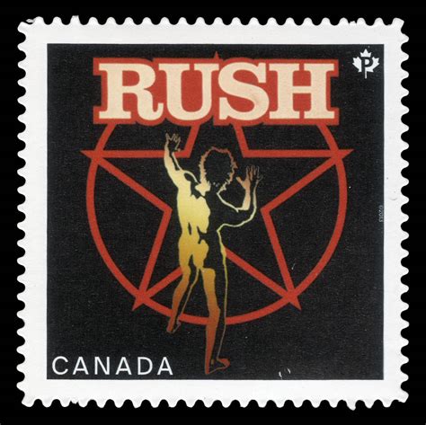 rush canada postage stamp canadian recording artists