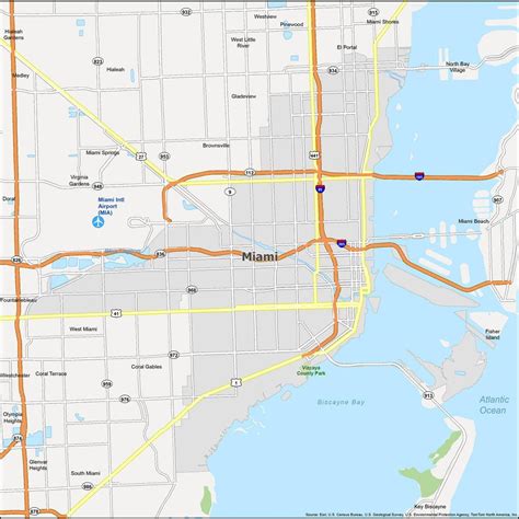 Mapa De Miami Florida