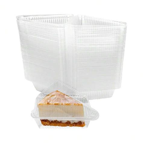 Pcs Clear Plastic Take Out Containers Disposable Clamshell Dessert