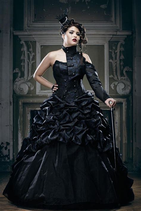 Extraordinary Black Gothic Wedding Gown Etsy Gothic Wedding Dress