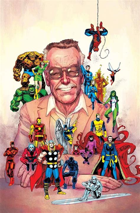 Stan Lee Avengers Caricatura Marvel Mejores Peliculas De Disney