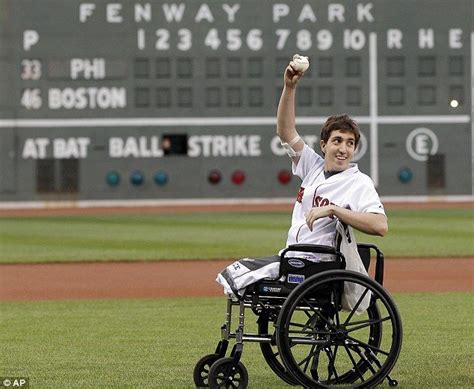 Boston Marathon Victim Jeff Bauman Is Joined By The Man Who Rescued Him After Bombings To Throw