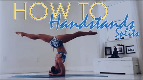 How To Do Handstand Splits In Yoga Youtube