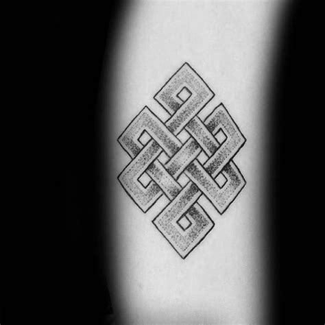 Endless knot lotus flower mandala tattoo instagram @themanyao. 50 Endless Knot Tattoo Designs For Men - Eternal Ink Ideas ...