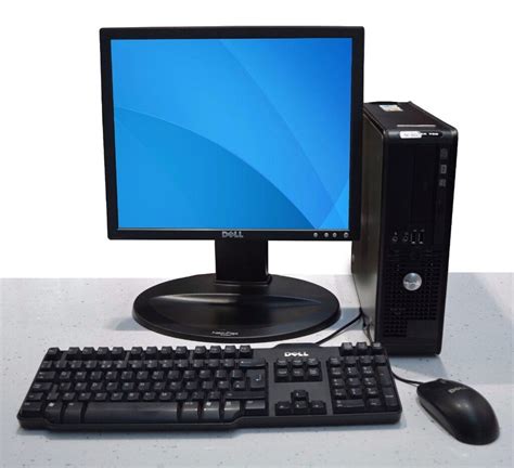 Full Dell Computer Set Up Windows 7 17 Lcd Monitor Keyboard Mouse