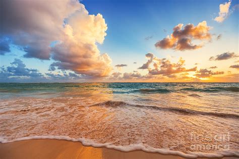 beautiful cloudscape over caribbean photograph by valentin valkov fine art america