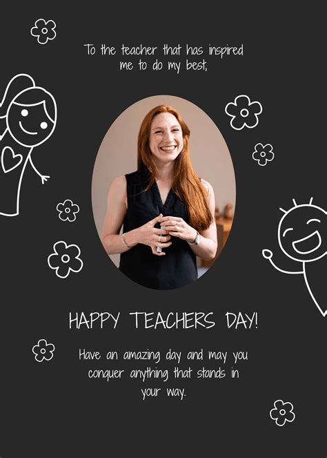 Sample Teachers Day Card Template Download In Word Illustrator Psd
