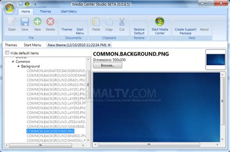 Add Background Images And Themes To Windows 7 Media Center Media