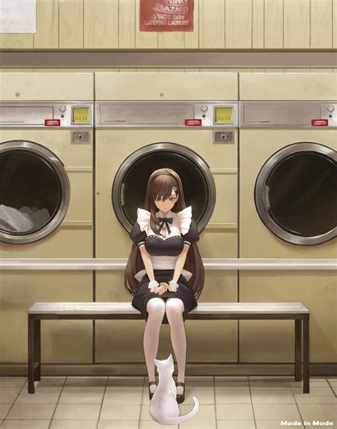 Anime Girls Original Characters Drawing Portrait Display Washing