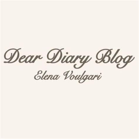Dear Diary Blog