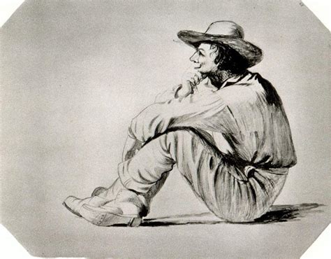 Oil Painting Replica Study Of A Figure By George Caleb Bingham United States