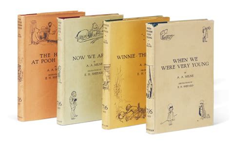 Milne Complete Signed Set Of Winnie The Pooh Books 1924 1928