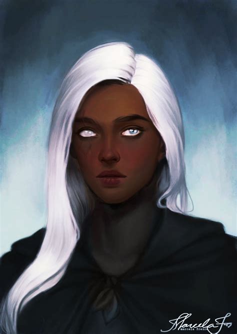 White Haired Girl Warrior Of Winter Female Character Inspiration