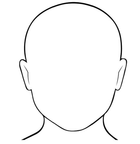 4 Free Printable Head Templates Free Printable Coloring Pages