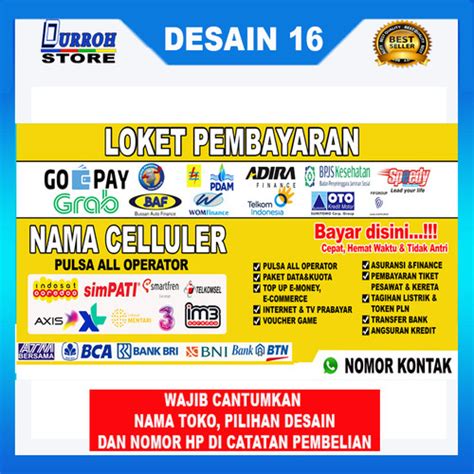 Jual Spanduk Banner Konter Cell Celluler Desain X