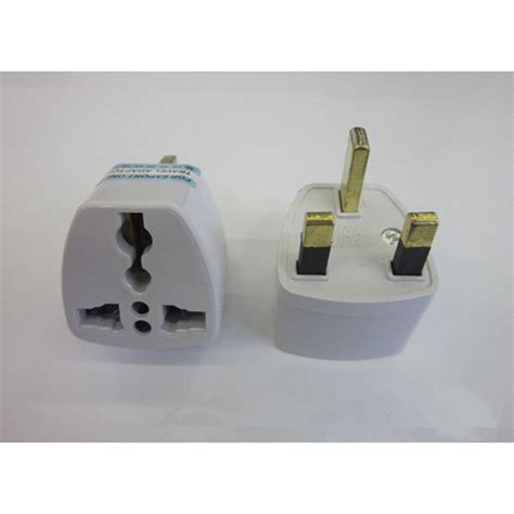 2x Travel From Eu Us Au To Uk England Great Britain Plug Power Adapter