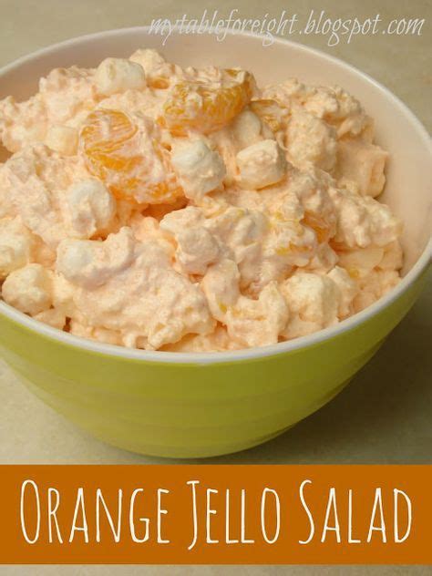 This cottage cheese jello salad is a favorite family recipe. orange jello salad with cottage cheese