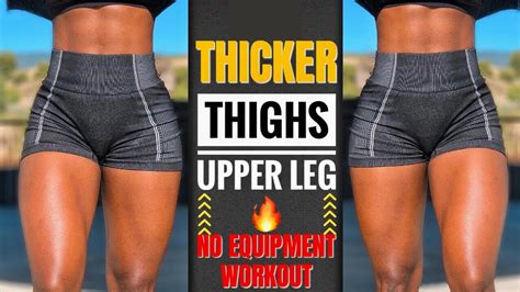 Grow THICKER THIGHS INTENSE LEG WORKOUT In Mins At Home Days Results YouTube