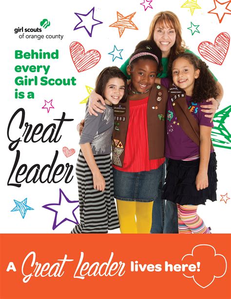 Great Leader Printables Lives Here Girl Scout Leader Girl Scouts