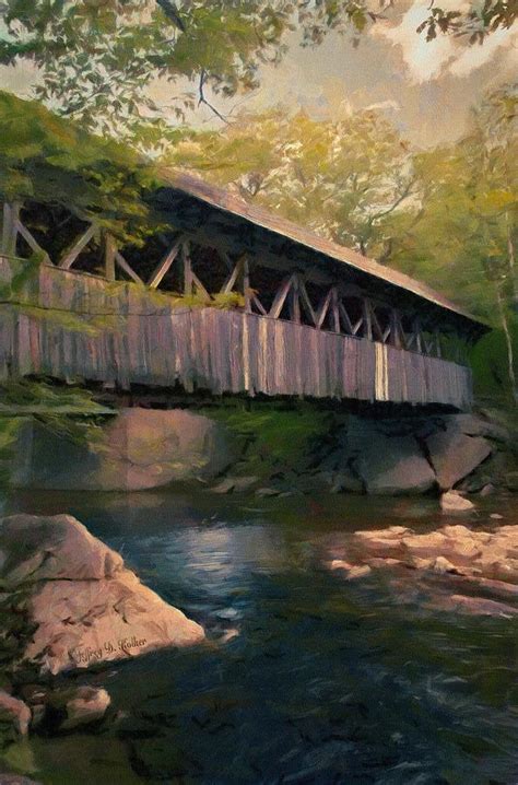 Covered Bridge Painting By Jeffrey Kolker