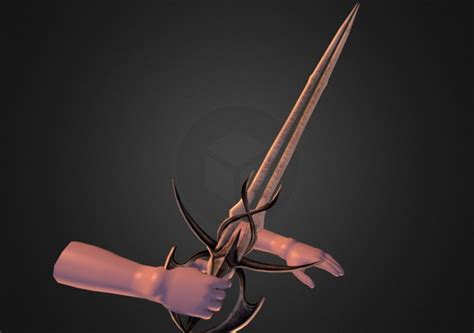 Demon Sword 3d Model By Aresuft 1f654e9 Sketchfab