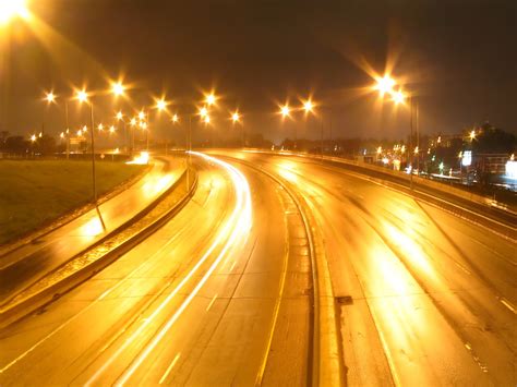 Highway At Night Free Photo Download Freeimages